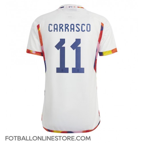 Billige Belgia Yannick Carrasco #11 Bortetrøye VM 2022 Kortermet